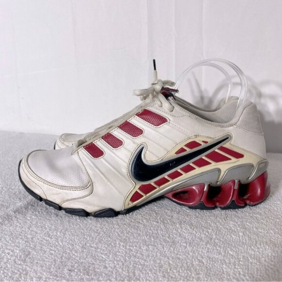 Vintage Nike Impax Atlas 2 White Red Lace Up Trainers Athletic Sneakers 8 - Picture 4 of 15